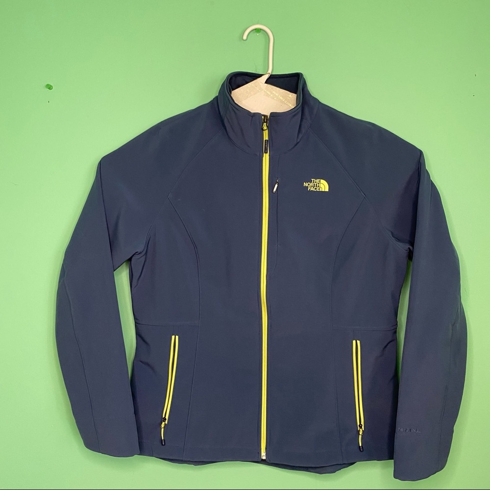 Women’s size XL The North Face Blue Windwall zip up jacket